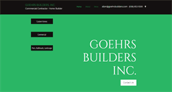 Desktop Screenshot of goehrsbuilders.com