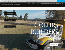 Tablet Screenshot of goehrsbuilders.com